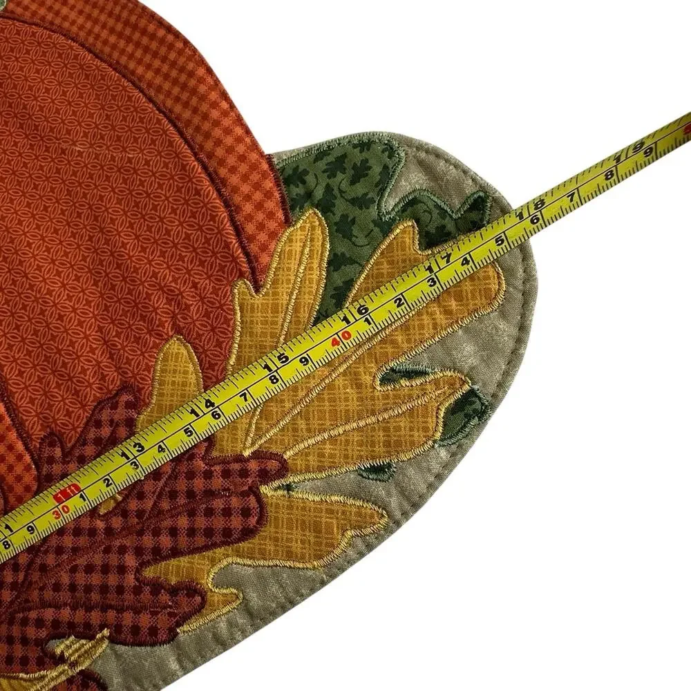 Kohls Celebrate Fall Orange Pumpkin Placemats Table Runner Kitchen Home Decor